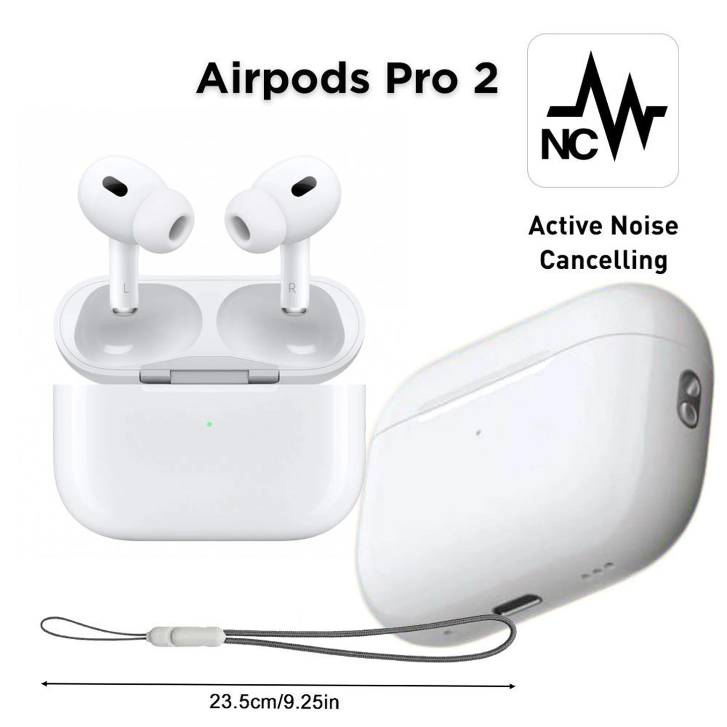 Apple Airpods Pro 2 Anc Hengxuan Wireless Bluetooth Earphone Active Noise Cancellation